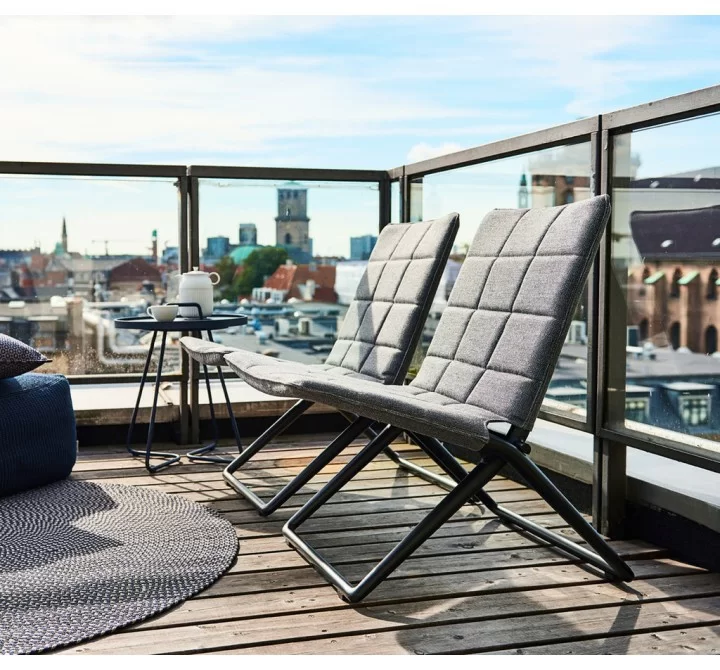 Cane-Line Traveller Folding Lounge Chair, Cane-Line AirTouch 