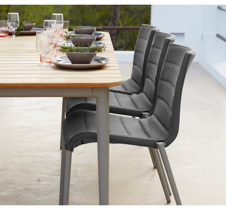 Cane-Line Core Chair, Stackable, Cane-Line AirTouch side view