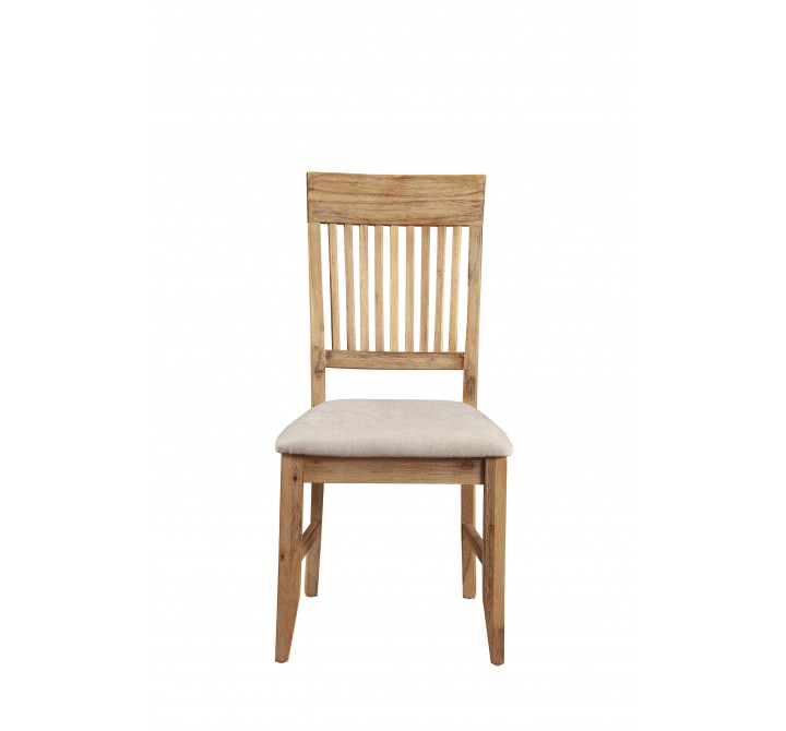 Alpine Furniture Aspen Side Chair, Antique Natural - Set of Two - Front Angle