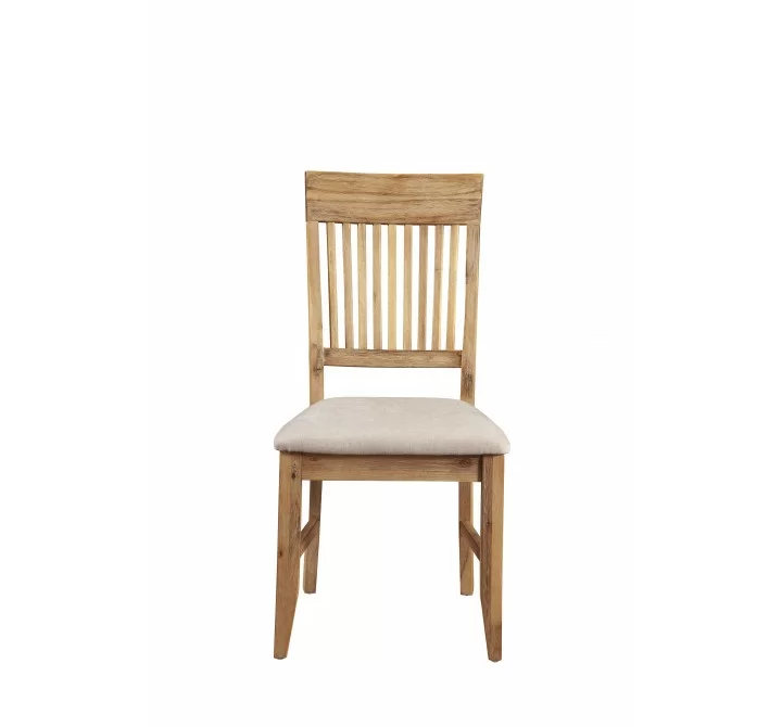 Alpine Furniture Aspen Side Chair, Antique Natural - Set of Two - Front Angle