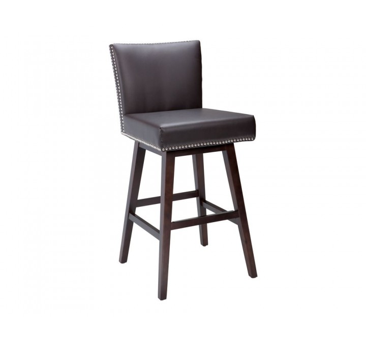 Vintage Swivel Barstool - Brown/Black/Castillo Cream/Coal Black/Grey/Overcast Grey, Frontview