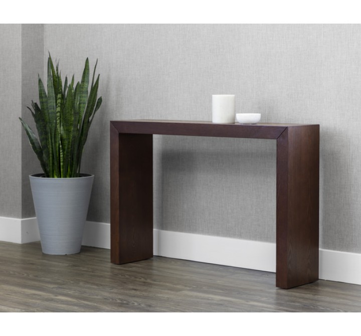 Sunpan Arch Console Table- Mahogany - Lifestyle