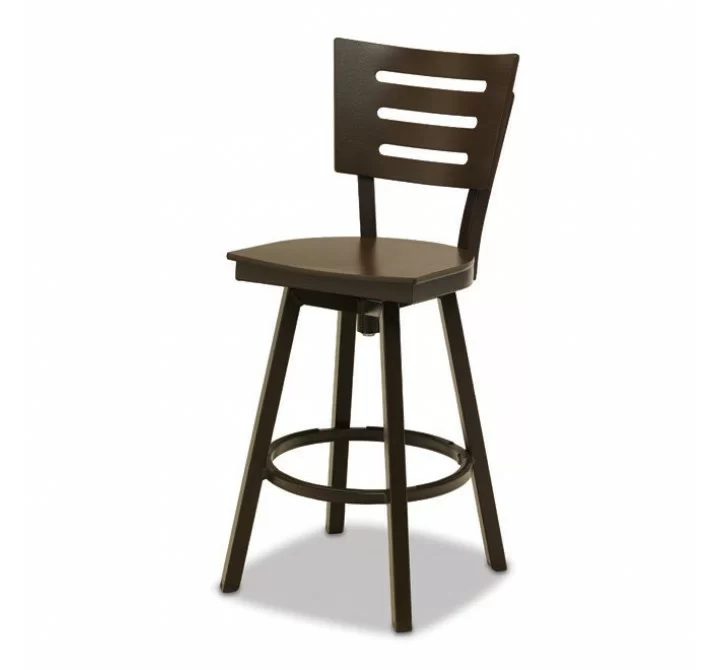 Telescope Casual Avant MGP Aluminum Balcony Height Swivel Chair - Set of 2