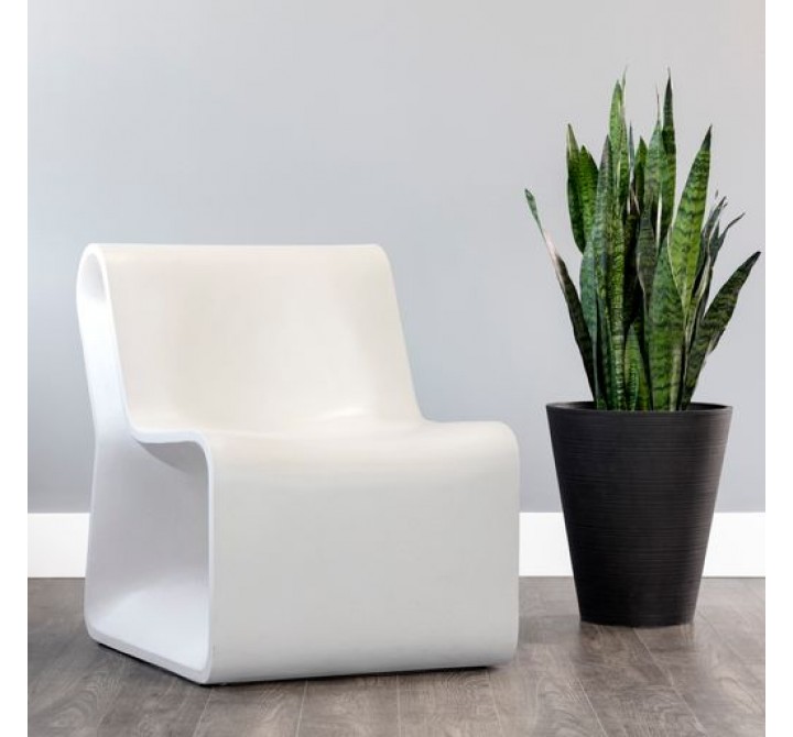 Sunpan Odyssey Lounge Chair White - Lifestyle