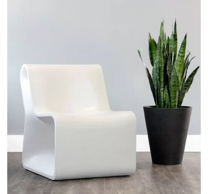 Sunpan Odyssey Lounge Chair White - Lifestyle
