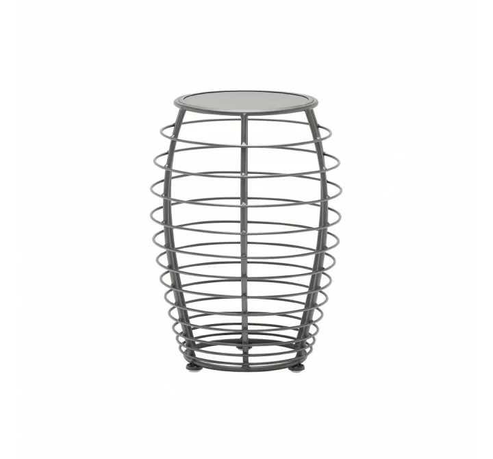 Woodard Latitude Side Table - Angled and Zoomed