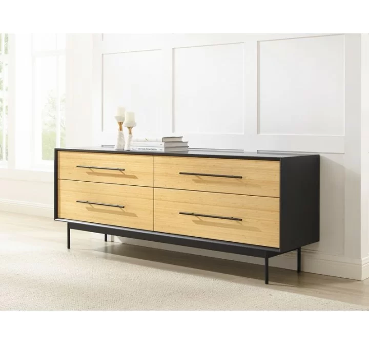 Greenington Santa Cruz 4 Drawer Double Dresser, Wheat - Lifestyle