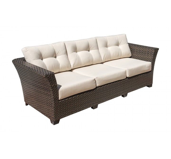 Hospitality Rattan Patio Fiji Sofa with Cushions