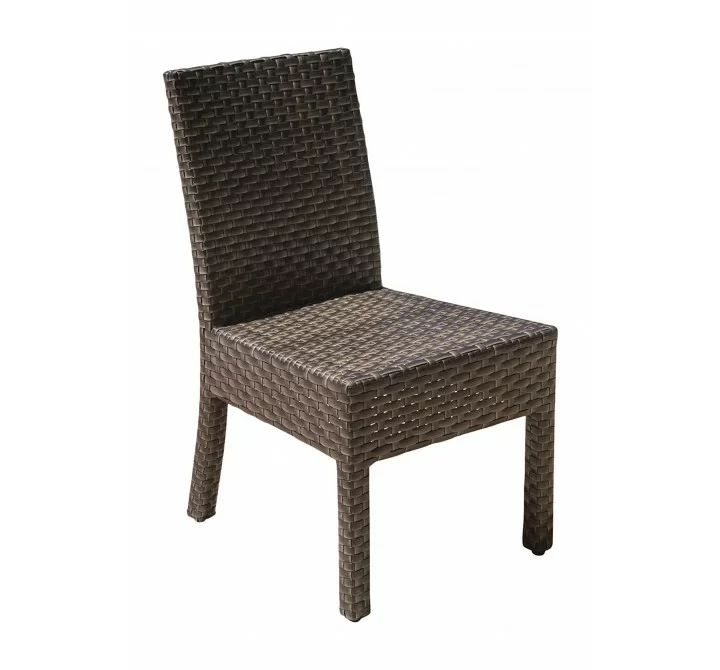 Hospitality Rattan Patio Fiji Stackable Side Chair Front View