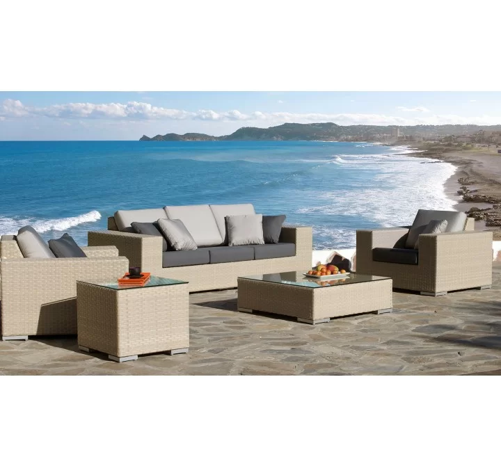 Hospitality Rattan Patio Rubix Lounge Chair with Cushion