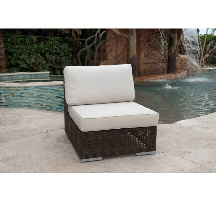 Hospitality Rattan Patio Soho Modular Armless Chair