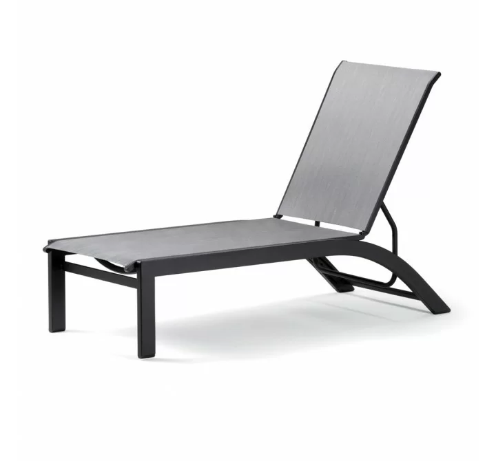Telescope Casual Kendall Sling Stacking Armless Lay-Flat Chaise