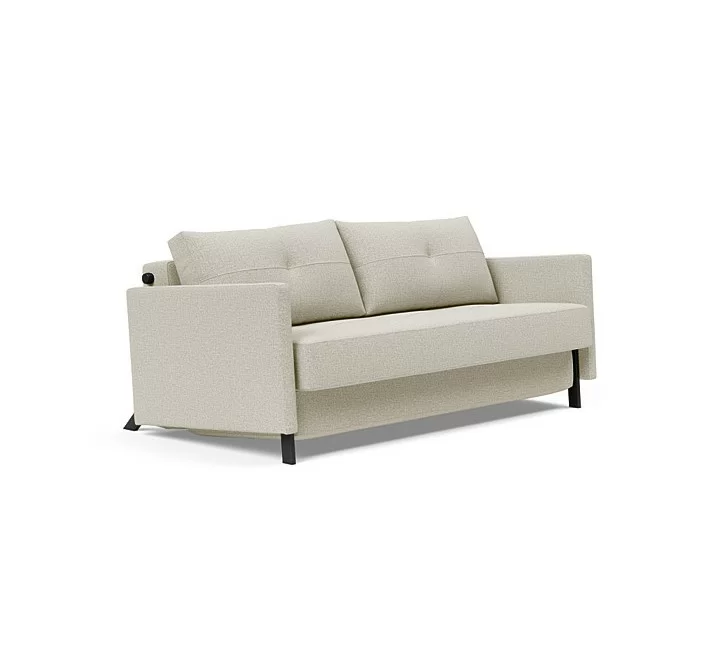 Innovation Living Cubed Queen Size Sofa Bed With Arms Angle