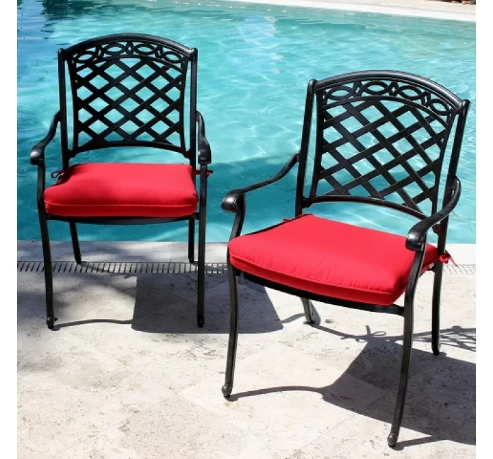 Infinita ComfortCare Cast Aluminum Dining Armchair - Set of 2