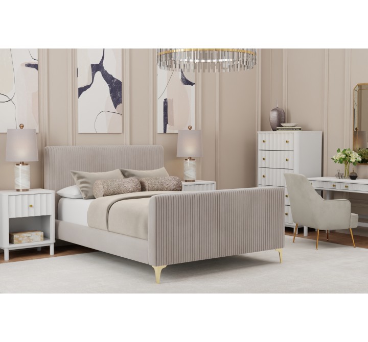 Alpine Furniture Zaldy Queen Platform Bed - Lifestyle