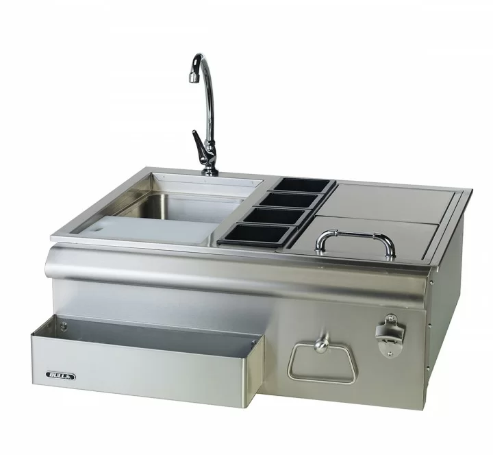 Bull BBQ Stainless Steel 30" Bar Center With Sink