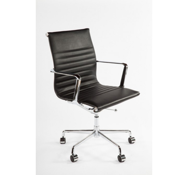 Stilnovo  Mid-Century Genuine Leather Executive Office Chair