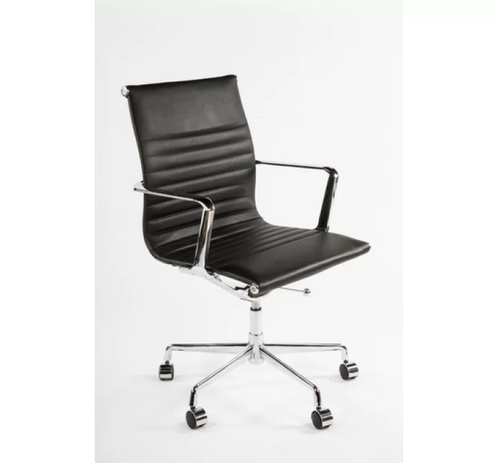 Stilnovo  Mid-Century Genuine Leather Executive Office Chair