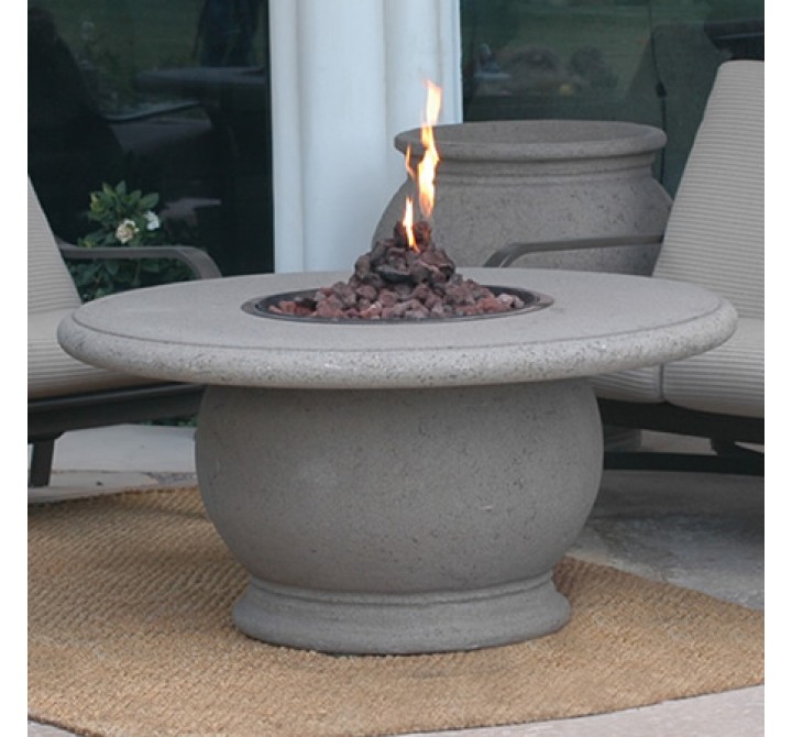 American Fyre Designs Amphora Firetable With Concrete Top