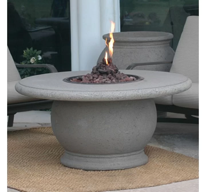 American Fyre Designs Amphora Firetable With Concrete Top