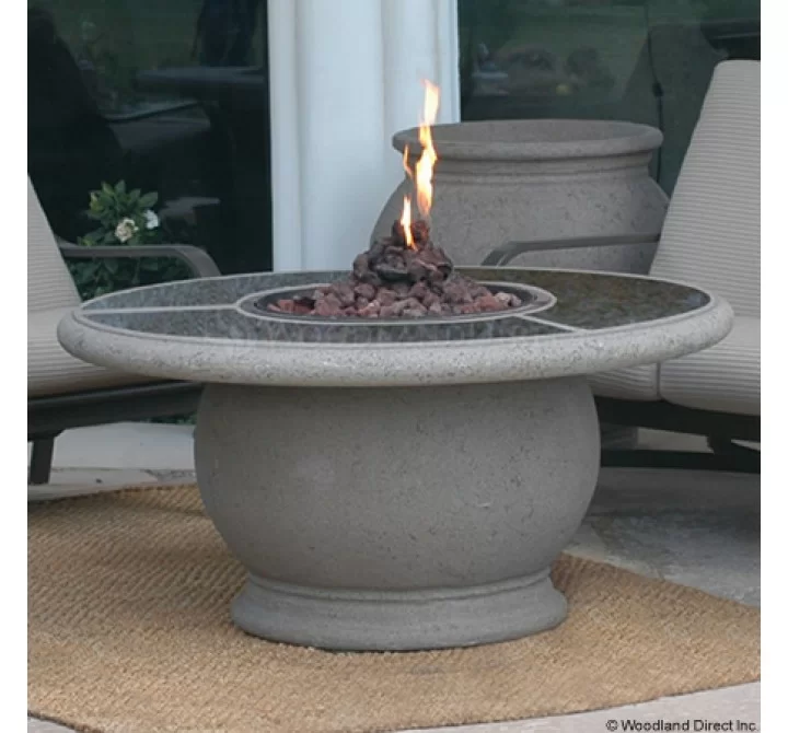 American Fyre Designs Amphora Firetable With Granite Inset