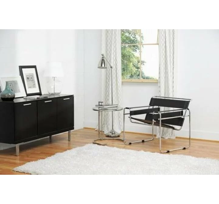 Baxton Studio Jericho Leather Accent Chair