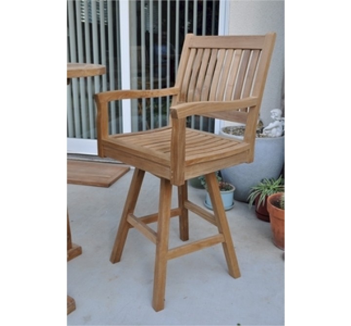 Anderson Teak Rialto Swivel Bar Arm Chair