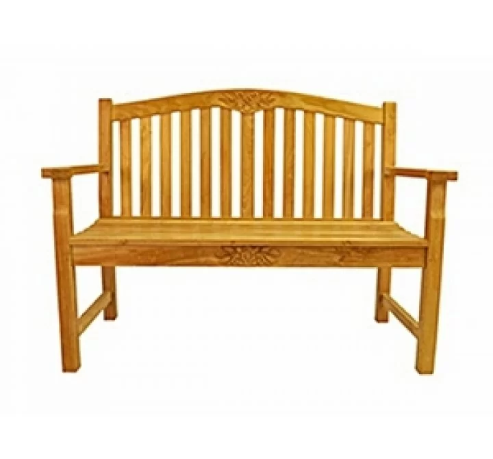 Anderson Teak 50-inch Round Rose Bench - Front