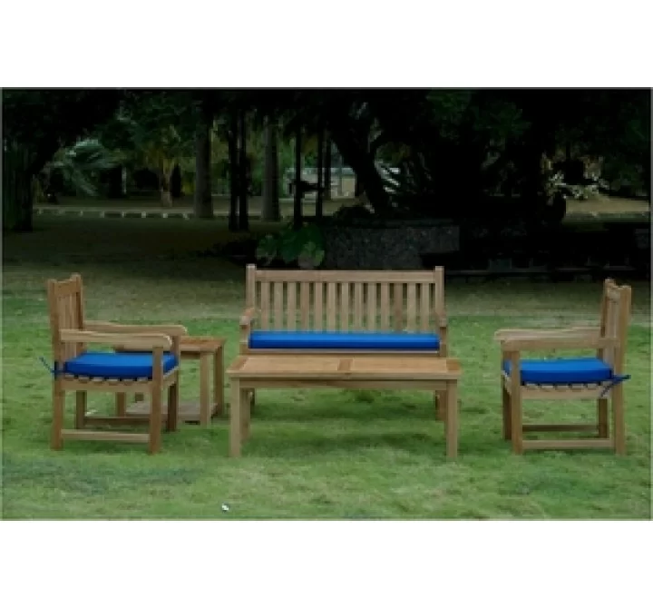 Anderson Teak Classic 2-Seater Bench with Dining Armchair and Rect. Coffee Table and Side Table-1