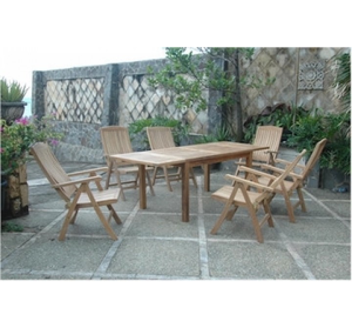Anderson Teak Katana 7-Piece Outdoor Dining Set