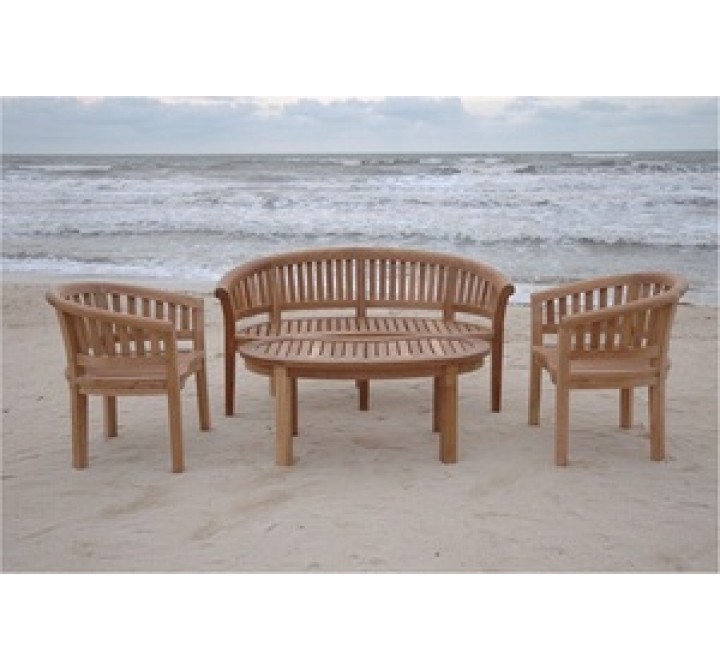 Anderson Teak Curve 4-Piece Conversation Set