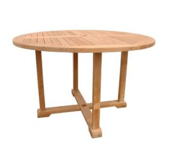 Anderson Teak Tosca 4-Foot Round Table with Frame
