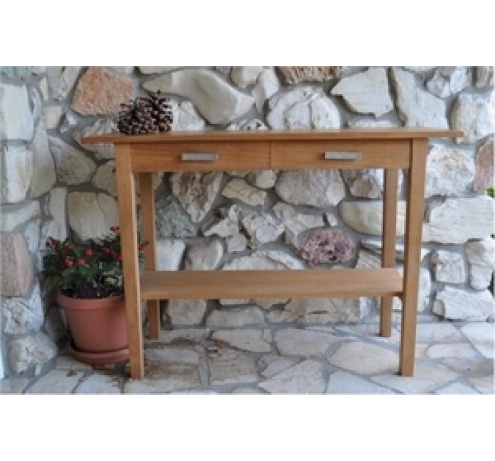 Anderson Teak Rectangular Serving Table w/ 2 Drawers and 1 Shelf
