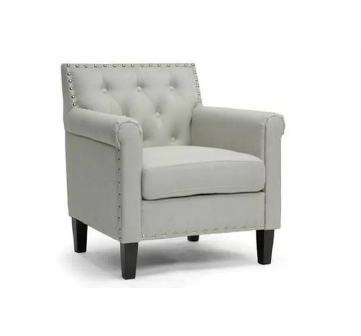 Baxton Studio Thalassa Linen Modern Arm Chair