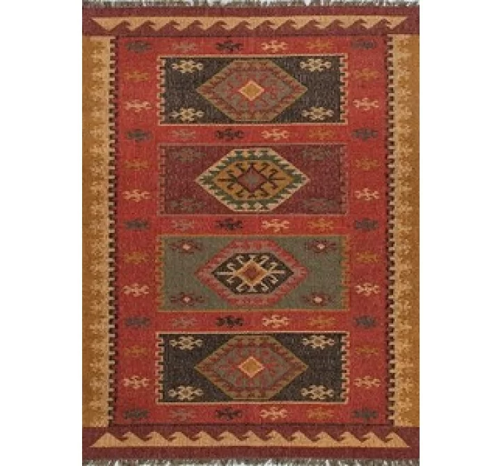 Jaipur Bedouin Amman Flat-Weave Red Rug