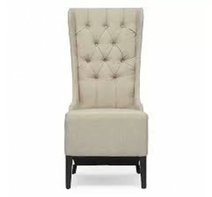 Baxton Studio Vincent Beige Linen Modern Accent Chair
