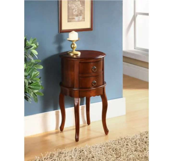 All Things Cedar Twin Drawer Round Hall Table