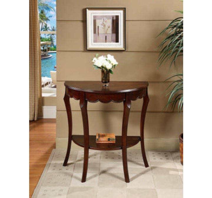 All Things Cedar Half Moon Console Table