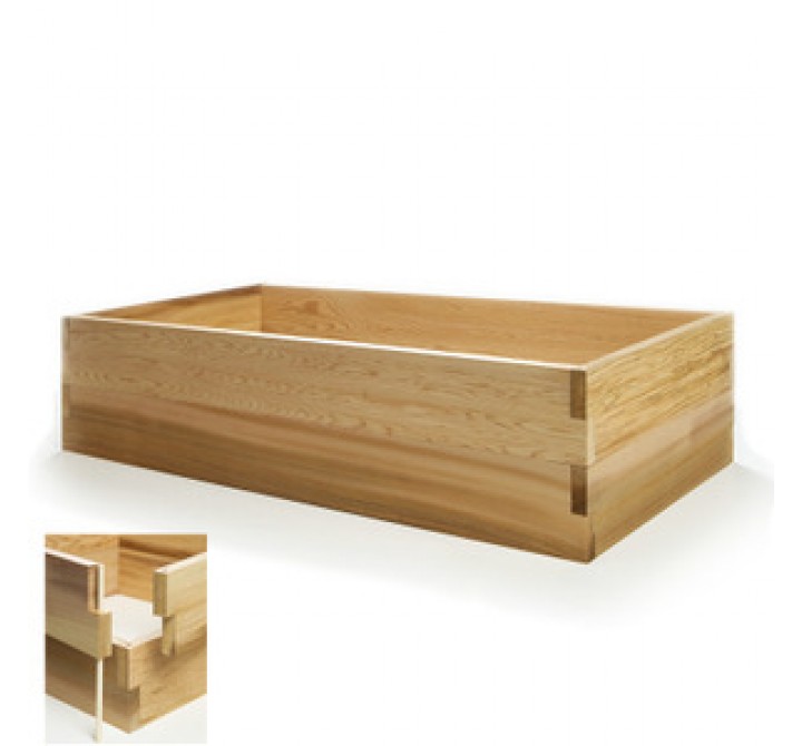 All Things Cedar 4 ft. Double Raised Garden Earth Box