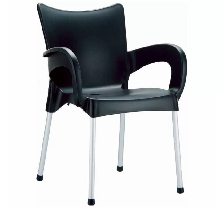 Compamia Romeo Resin Dining Arm Chair Black - Set of 2