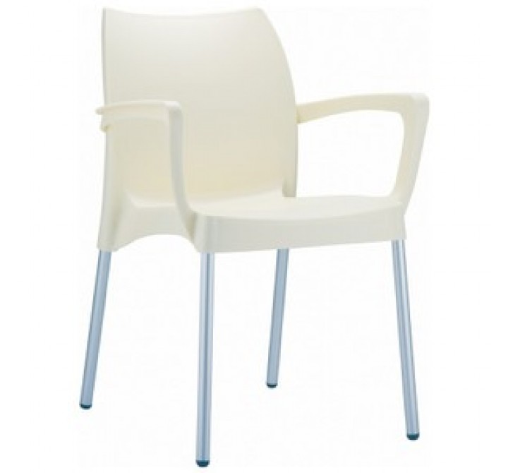 Compamia Dolce Resin Outdoor Armchair Beige - Angled