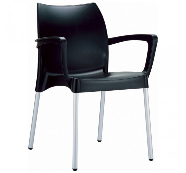 Compamia Dolce Resin Outdoor Armchair Black - Set of 2