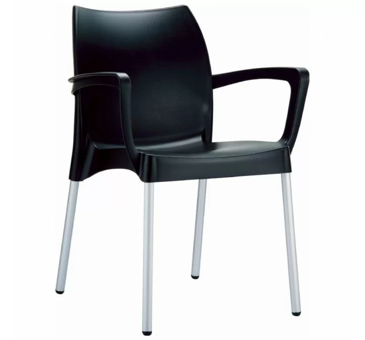 Compamia Dolce Resin Outdoor Armchair Black - Set of 2