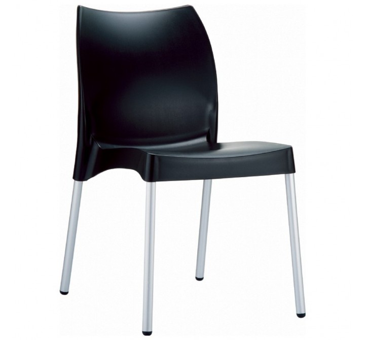 Compamia Vita Resin Outdoor Dining Chair Black