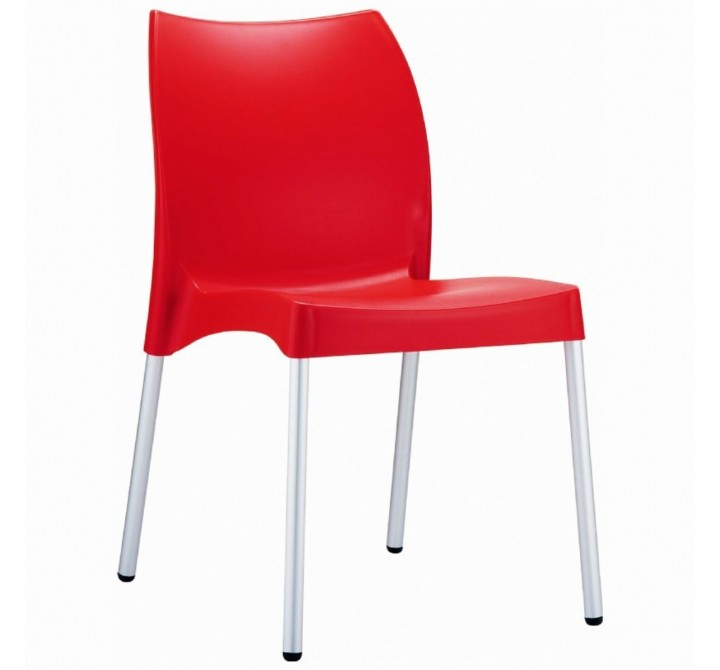 Compamia Vita Resin Outdoor Dining Chair Red - Set of 2