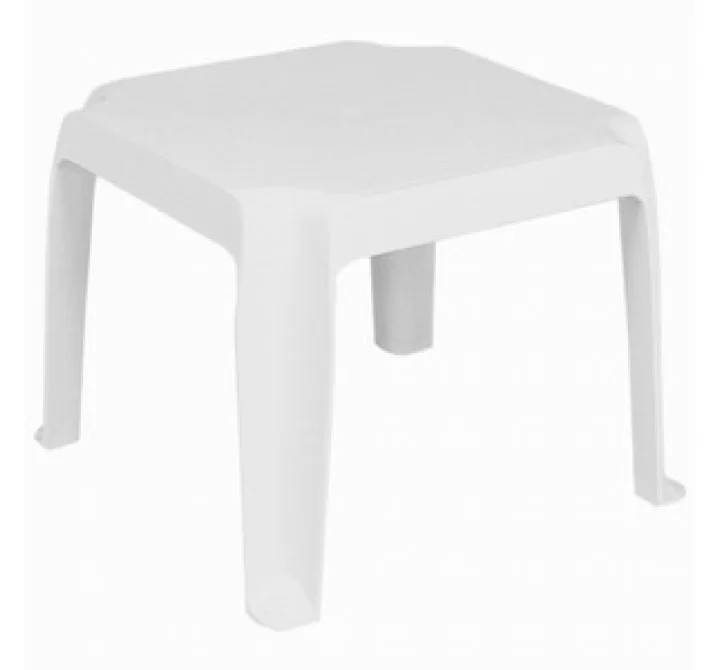 Sunray Resin Square Side Table White