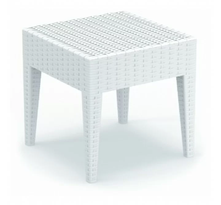 Compamia Miami Square Resin Side Table White