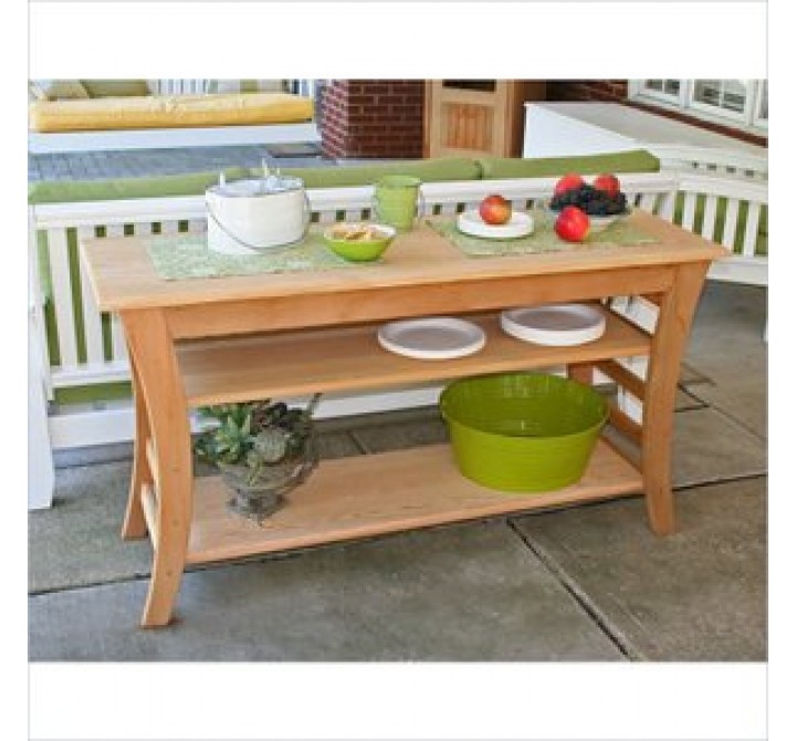 Creekvine Designs 58-Inch Cedar Entertaining Buffet Table