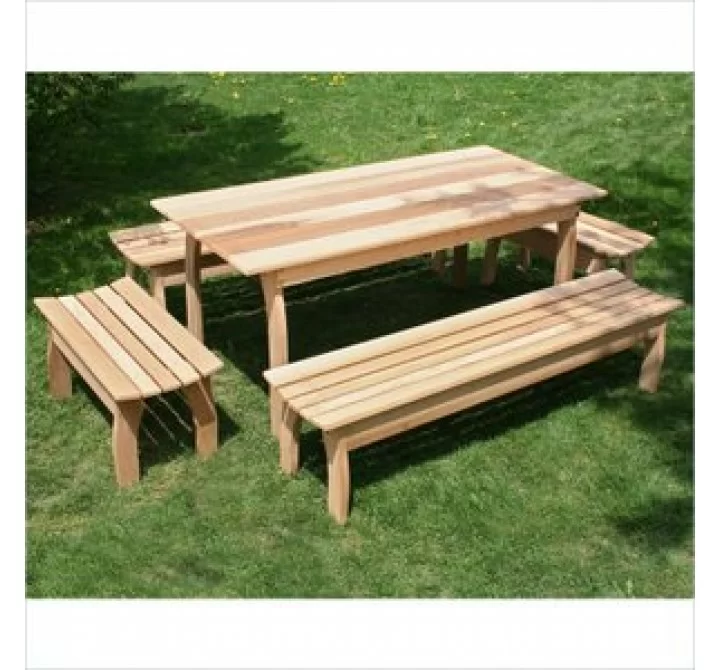 Creekvine Designs 58 x 32 Cedar Family Dining Set