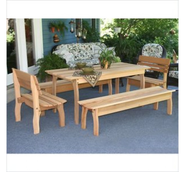 Creekvine Designs Cedar Gathering Dining Set